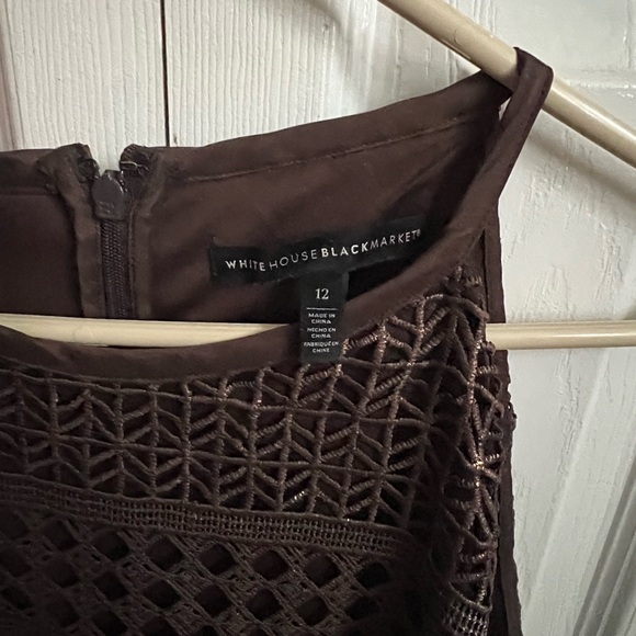 Chic Brown Midi Dress - Picture 3 of 3